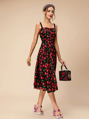 Vestido Midi Dolce Cherry