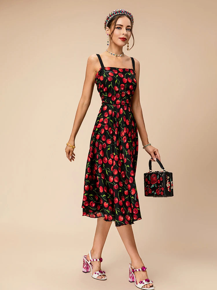 Vestido Midi Dolce Cherry