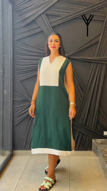 Vestido Karina – Estilo Minimalista com Toque Moderno