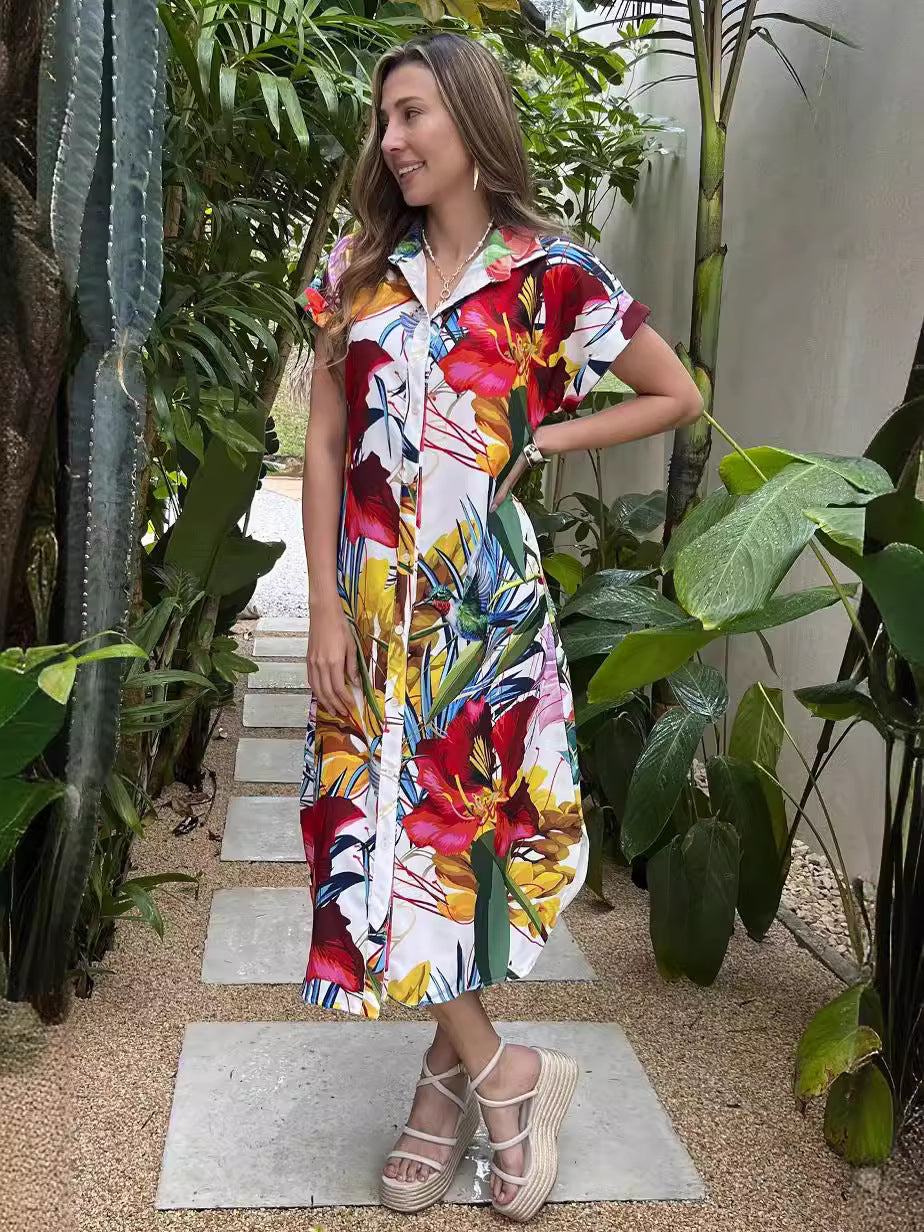 Vestido Flora - Uma peça versátil e estilosa para qualquer ocasião.