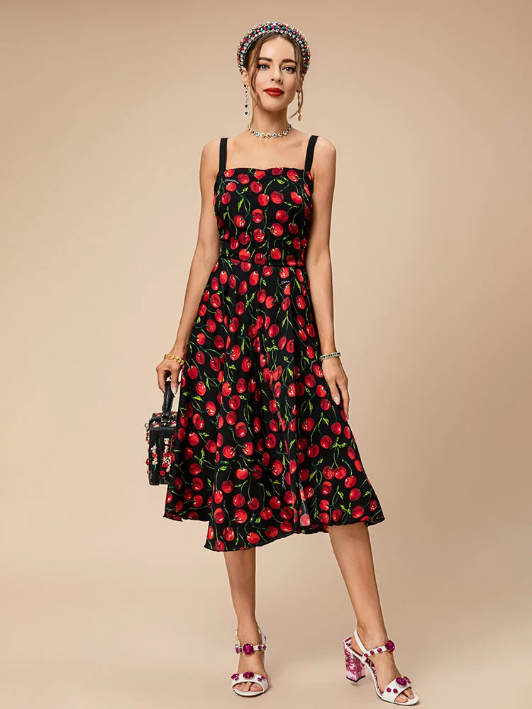 Vestido Midi Dolce Cherry