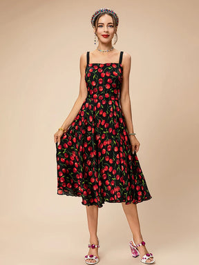 Vestido Midi Dolce Cherry